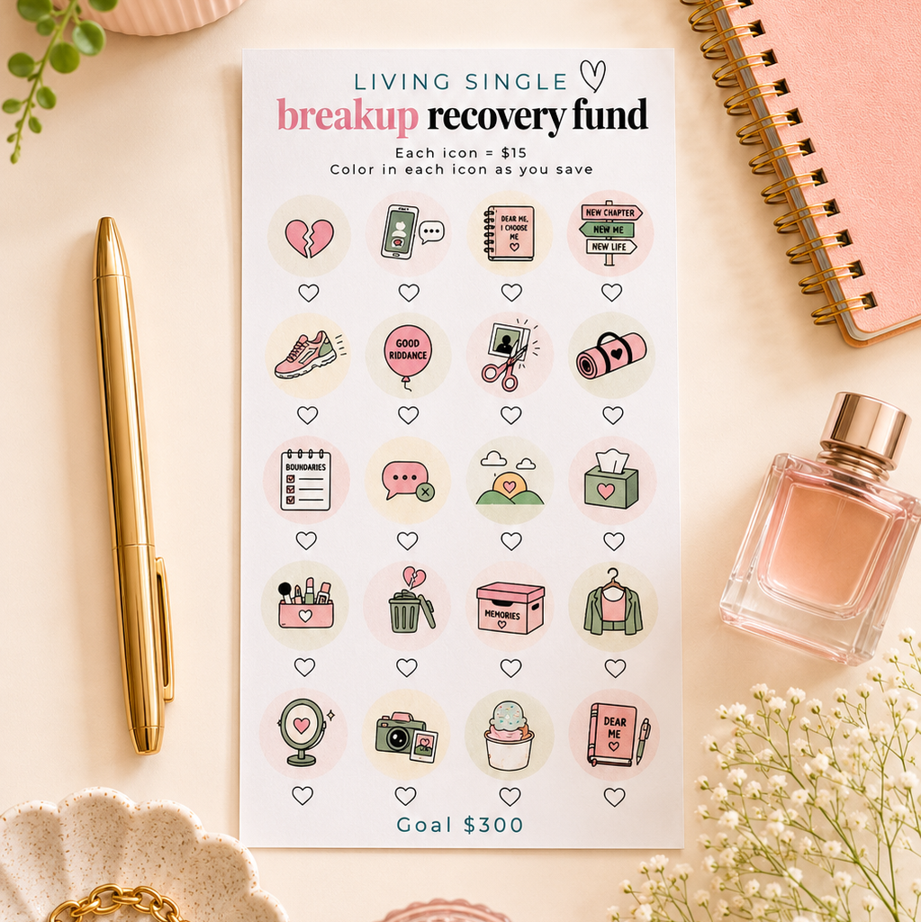 Breakup Fund Tracker - A6 (Living Single Collection)