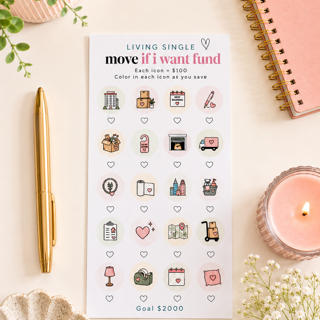Move If I Want Tracker - A6 (Living Single Collection)
