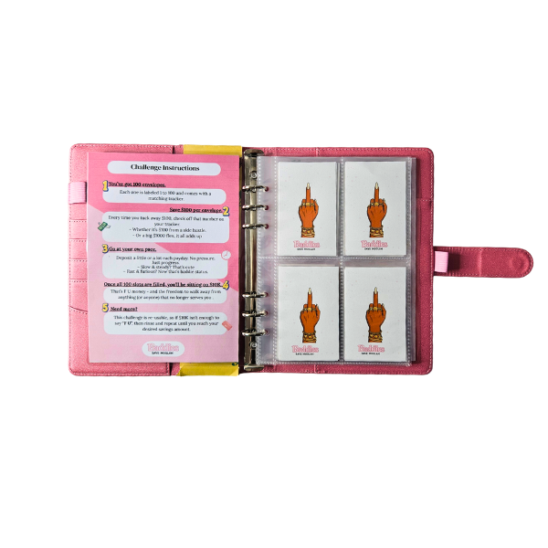 F**k You Money - Challenge Binder (Pink)