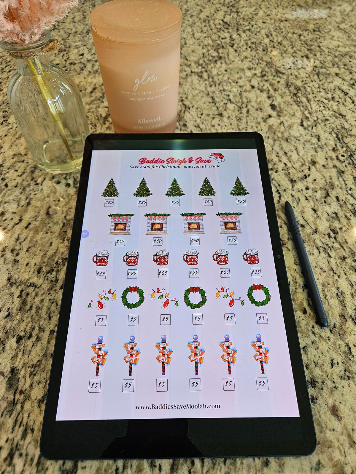 Baddie Sleigh & Save (Red) – $500 Challenge