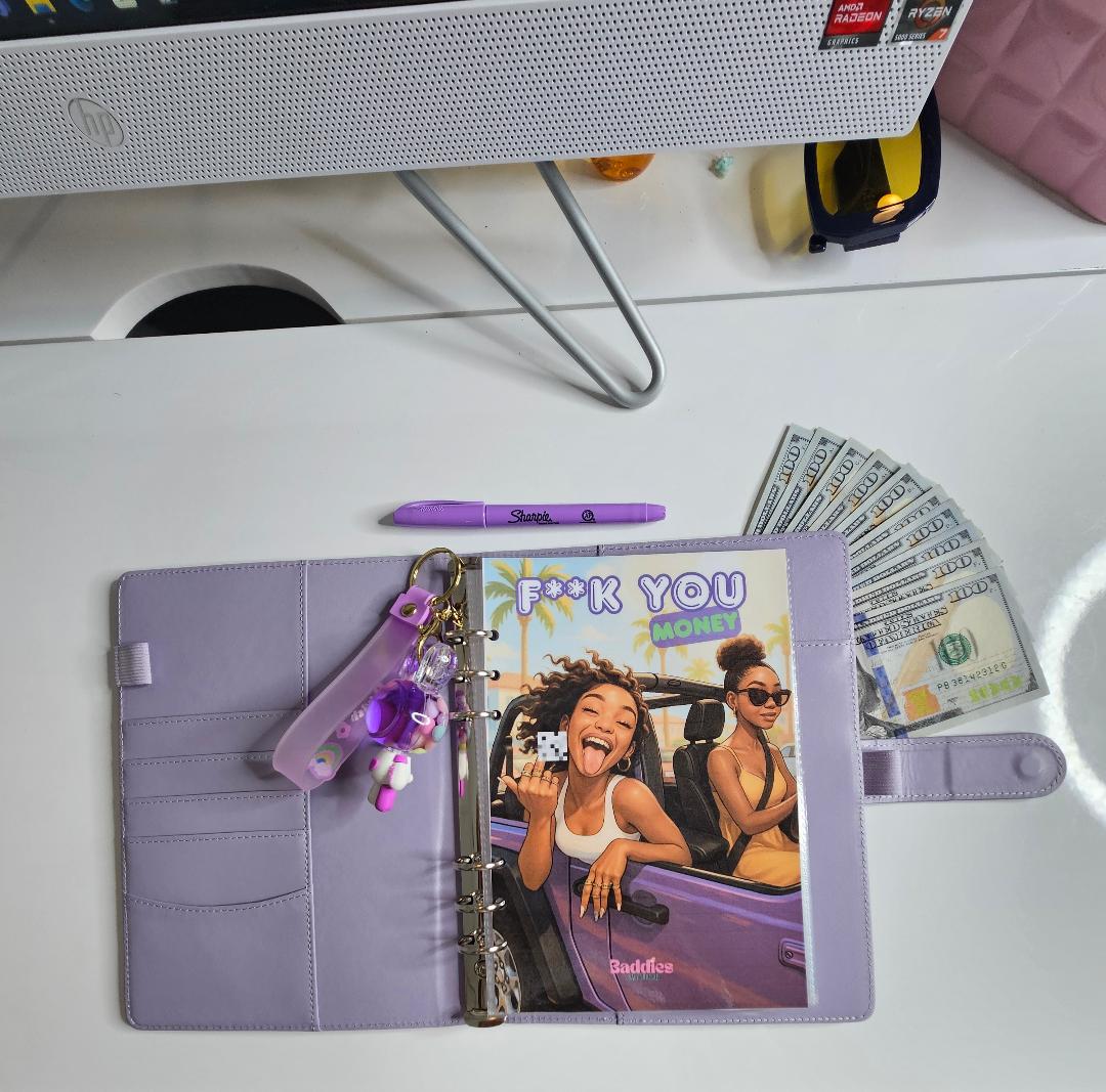 F**k You Money - Challenge Binder (Purple)